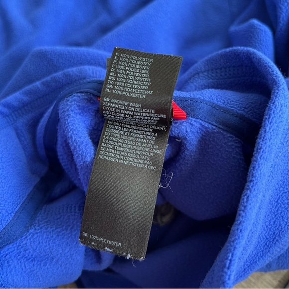 The North Face Fleece Quarter Zip - Electric Blue - Picture 7 of 9